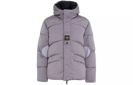 Пуховик мужской фиолетовый Stone Island