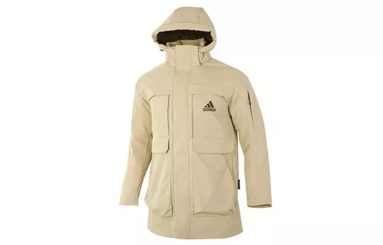Пуховик мужской хаки Adidas, хаки