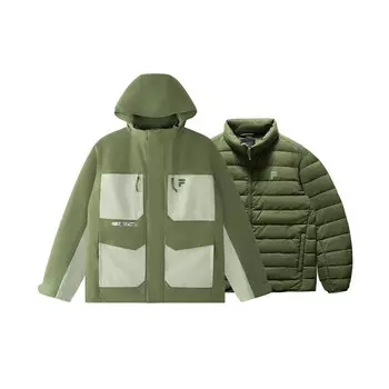 Пуховик мужской хаки Fila Fusion