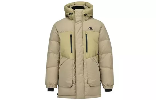Пуховик мужской хаки New Balance, хаки