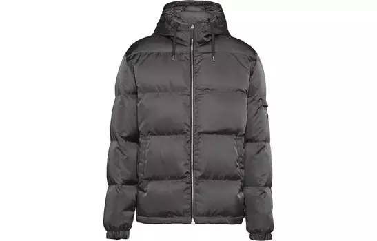 Пуховик мужской Iron Grey Prada, серый