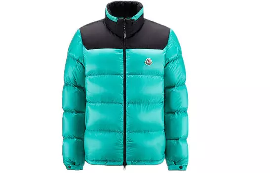 Пуховик мужской изумрудно-зеленый Moncler