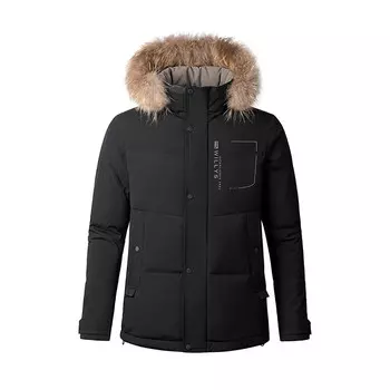 Пуховик мужской Jeep, бежевый/серый