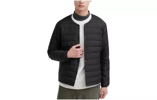 Пуховик мужской классический черный Uniqlo, черный
