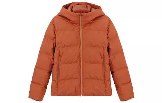 Пуховик мужской кленовый оранжевый Uniqlo, оранжевый