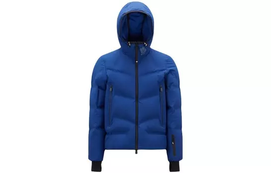Пуховик мужской кобальтово-синий Moncler