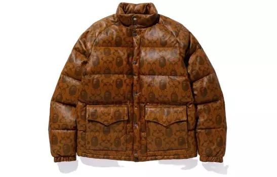 Пуховик мужской Кофе A Bathing Ape, цвет Coffee