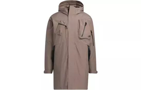 Пуховик мужской коричневый Adidas Originals, коричневый