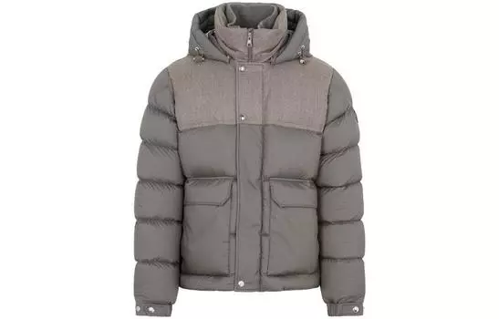 Пуховик мужской коричневый Moncler