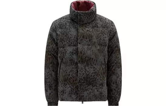 Пуховик мужской коричневый серый Moncler