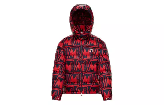 Пуховик мужской красный Moncler