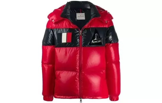 Пуховик мужской красный Moncler