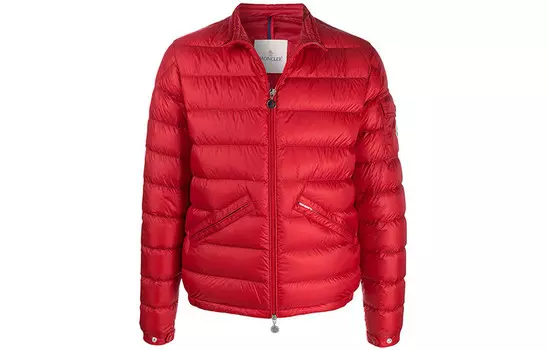 Пуховик мужской красный Moncler