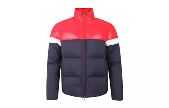 Пуховик мужской красный синий многоцветный Moncler