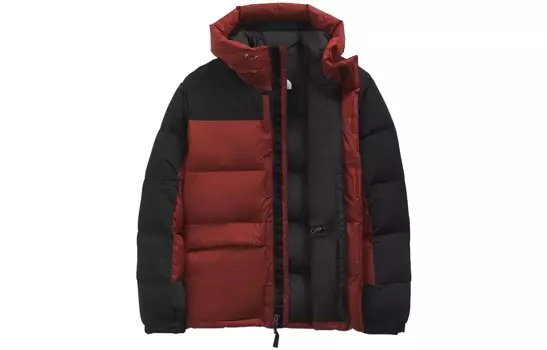 Пуховик мужской красный The North Face, красный