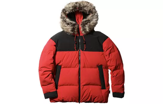 Пуховик мужской красный The North Face, красный