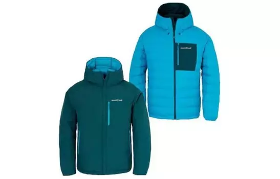 Пуховик мужской Montbell, синий