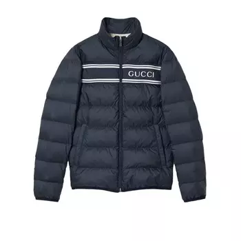 Пуховик мужской морской синий Gucci