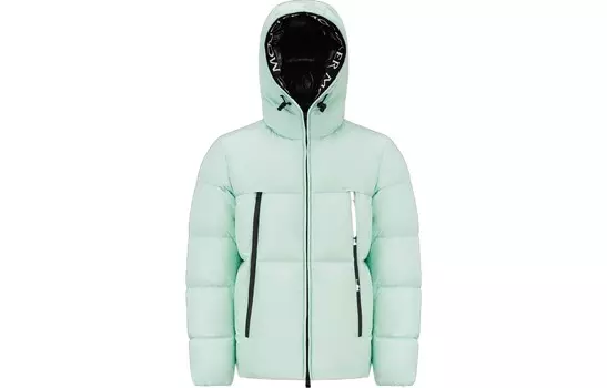 Пуховик мужской мятно-зеленый Moncler