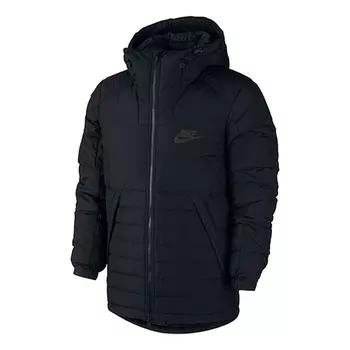 Пуховик мужской Nike, черный