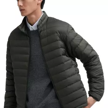 Пуховик мужской оливковый Uniqlo, оливковый