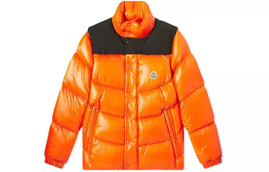 Пуховик мужской оранжевый Moncler