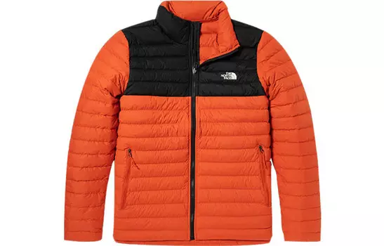 Пуховик мужской оранжевый The North Face, оранжевый