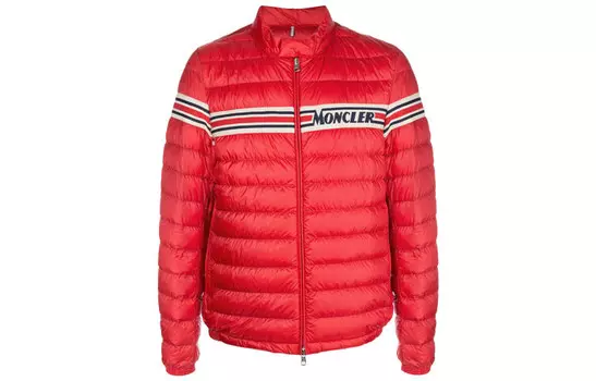 Пуховик мужской ярко-красный Moncler