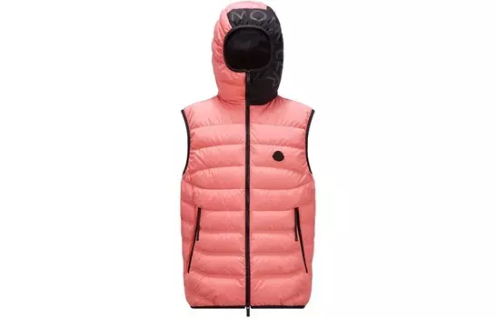 Пуховик мужской розовый Moncler, розовый