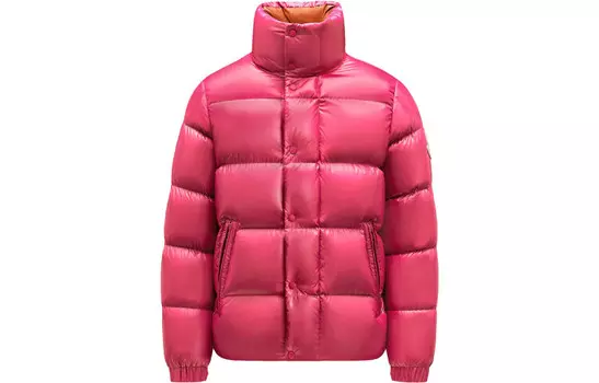 Пуховик мужской розовый Moncler, розовый