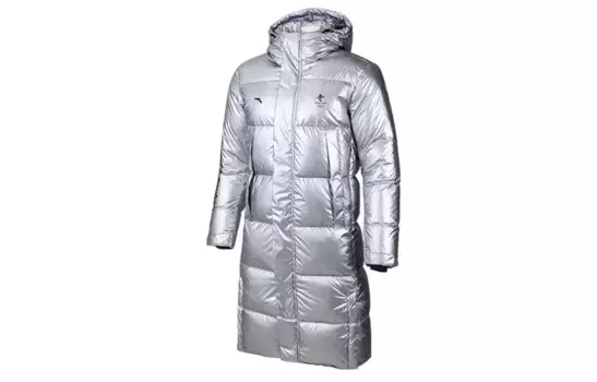Пуховик мужской серебристый Anta, цвет Silver