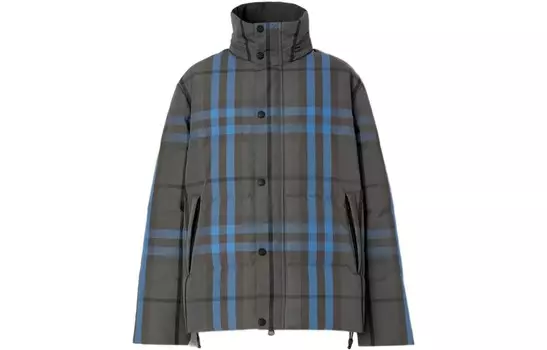 Пуховик мужской серый Burberry, серый