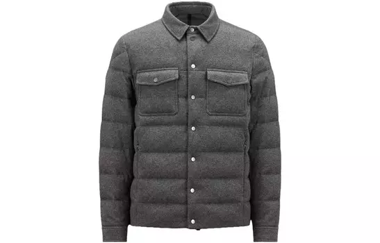 Пуховик мужской серый Moncler