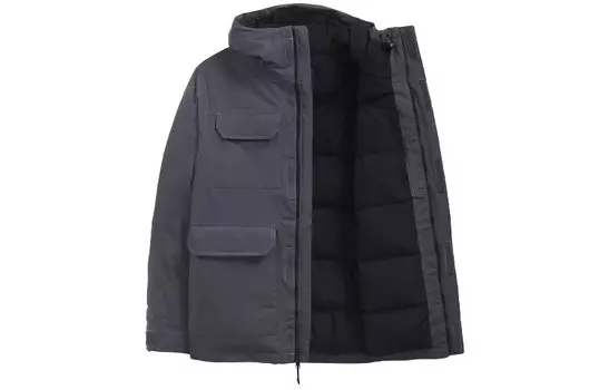 Пуховик мужской серый The North Face, серый