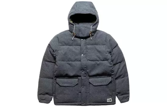 Пуховик мужской серый The North Face, серый