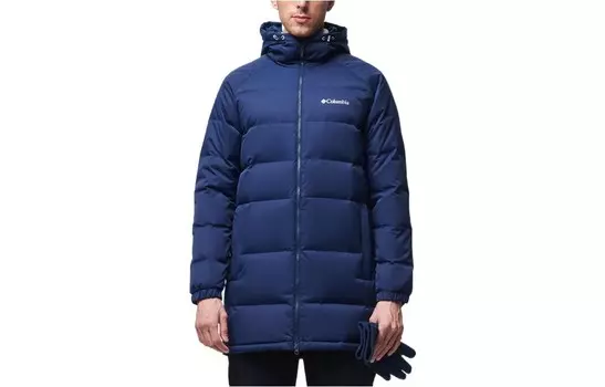 Пуховик мужской синий Columbia