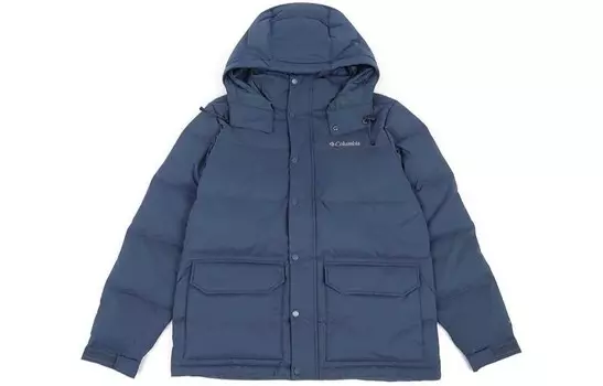 Пуховик мужской синий Columbia