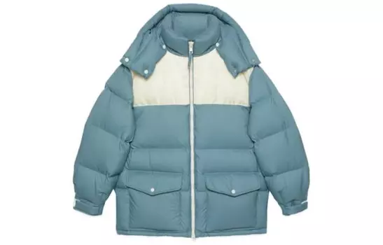 Пуховик мужской синий Gucci, синий