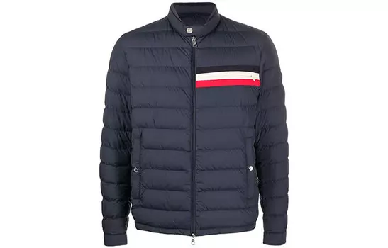 Пуховик мужской синий Moncler