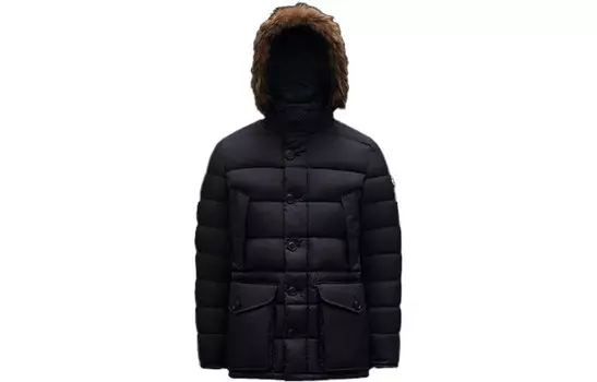 Пуховик мужской синий Moncler