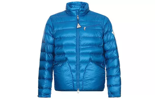 Пуховик мужской синий Moncler