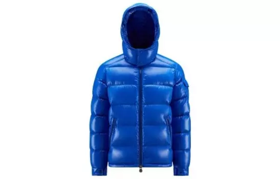 Пуховик мужской синий Moncler