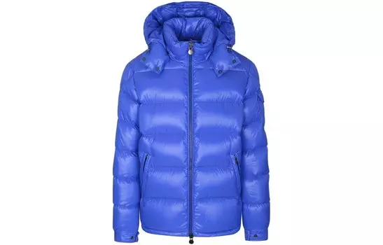 Пуховик мужской синий Moncler