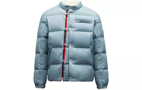 Пуховик мужской синий Moncler