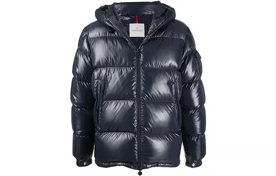 Пуховик мужской синий Moncler