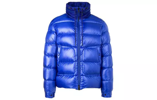 Пуховик мужской синий Moncler