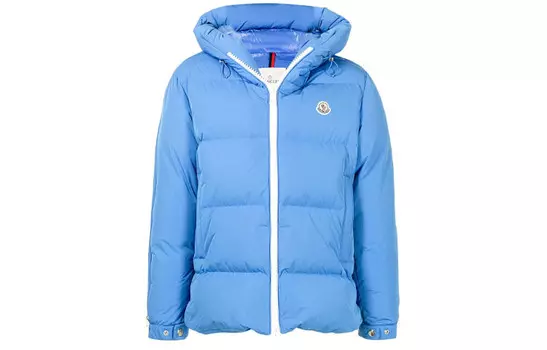 Пуховик мужской синий Moncler