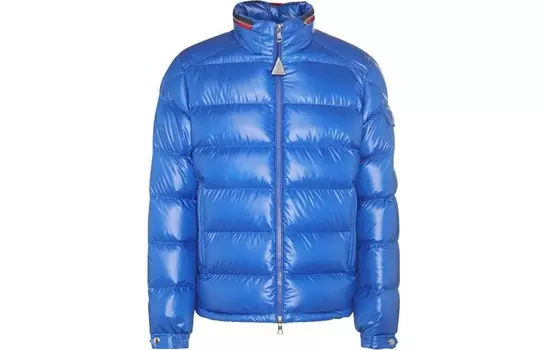 Пуховик мужской синий Moncler