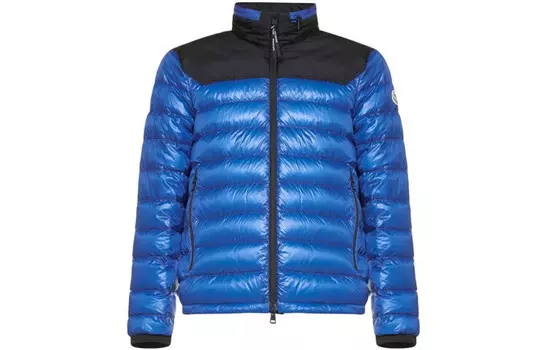 Пуховик мужской синий Moncler