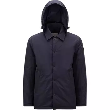 Пуховик мужской синий Moncler